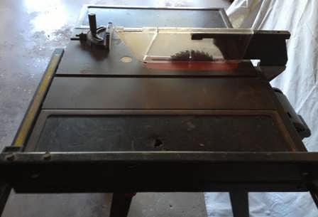Sears Craftsman 10" 14A Table Bench Saw w Legs Extensions Carbide 