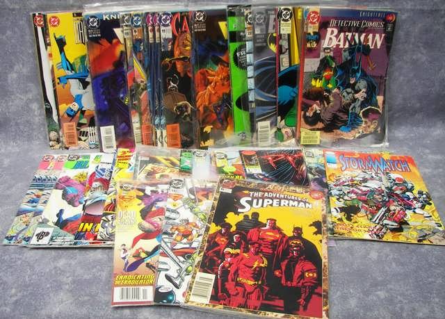 Lot of 47 DC Comics 1993 94 Bagged, Collector Owned, Superman, Batman