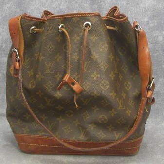 Authentic Vintage c1985 LOUIS VUITTON Signature Drawstring Bucket Bag Handbag | eBay