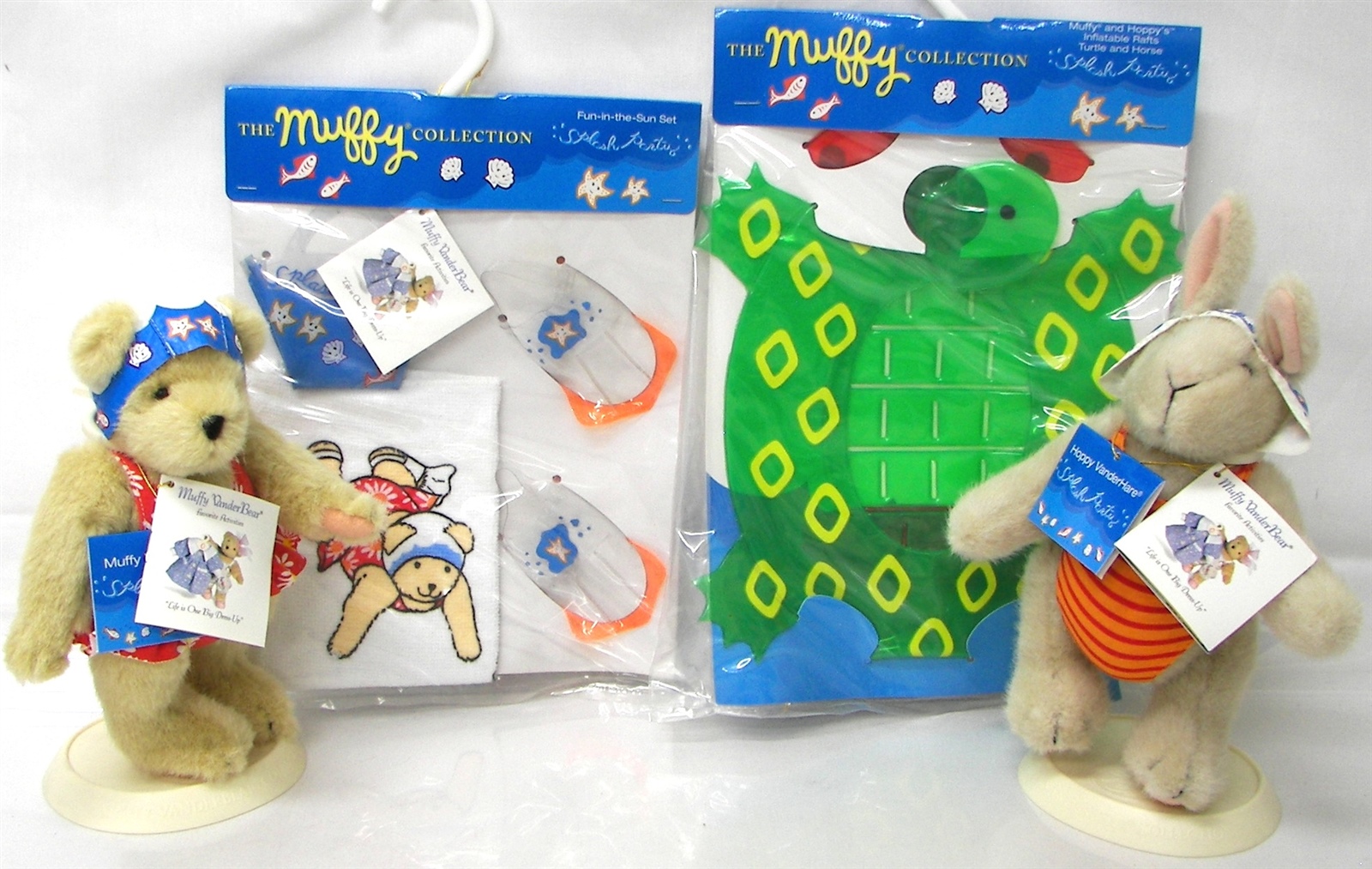 Muffy VanderBear & Hoppy VanderHare "Splash Party" 9" Plush & Water Toys New eBay